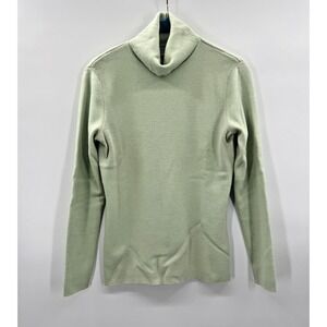 Vintage Womens Medium Turtleneck Sweater Merino Wool Cashmere Cozy Luxe Knit
